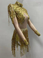 Golden dress